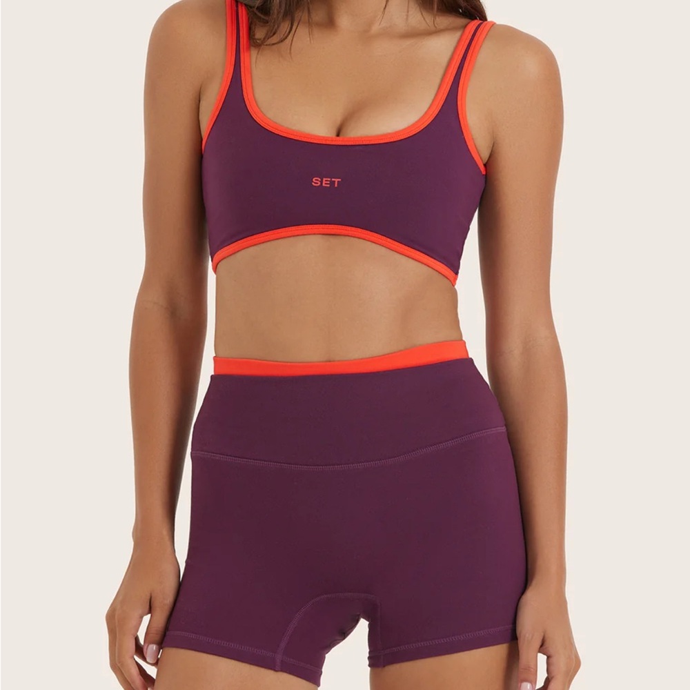 NWT SET Active Resort Collection bra + shorts